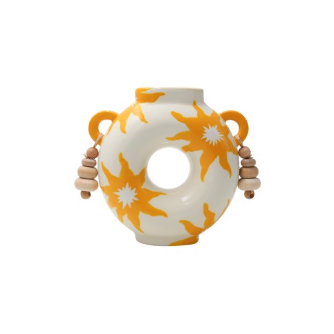 Qué Rico keraamiline vaas Silvia - Golden Glow / 15,5 cm