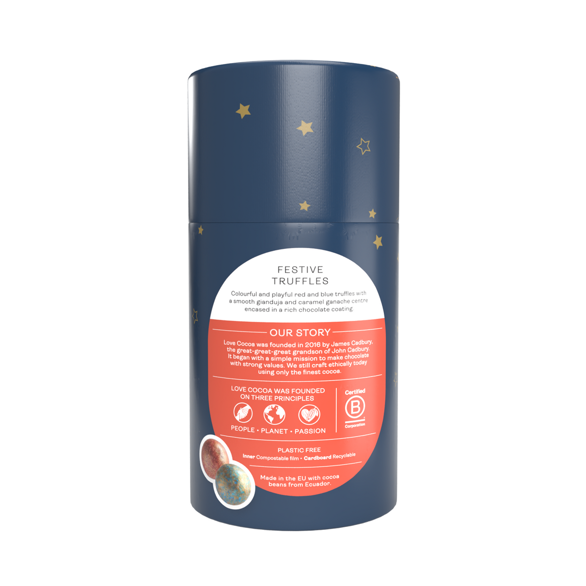 Jõululised gianduja & soolakaramelli trühvlid / 150g