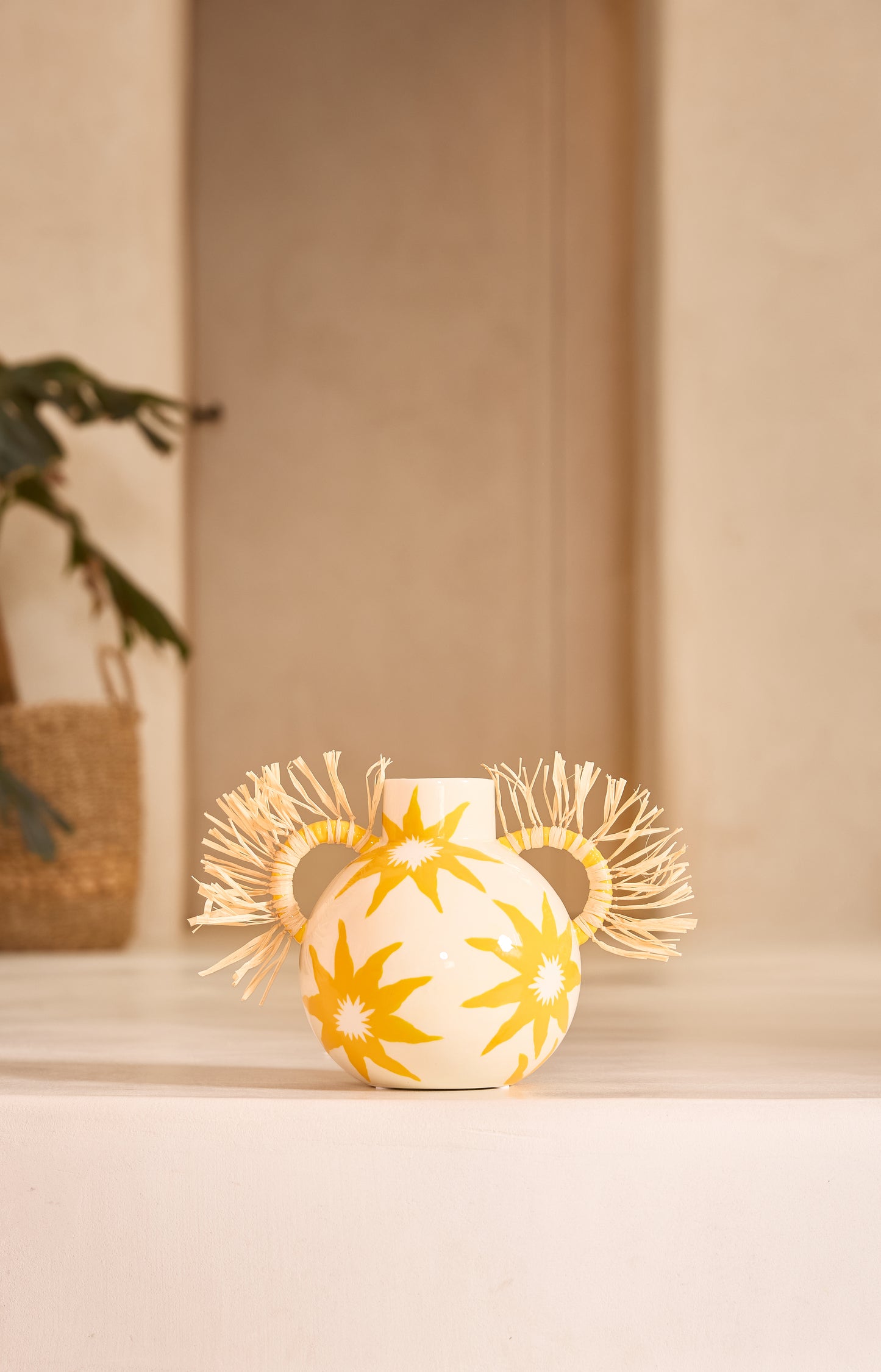 Qué Rico keraamiline vaas Fernanda - Golden Glow / 17,5 cm