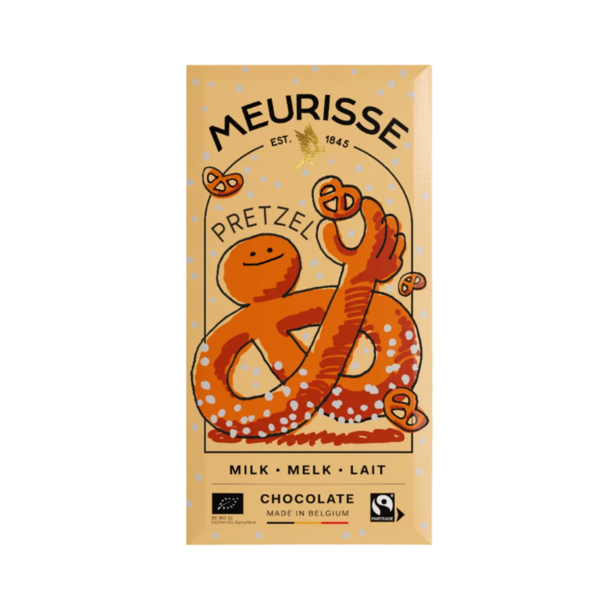 MEURISSE piimašokolaad Pretzel küpsistega 100g
