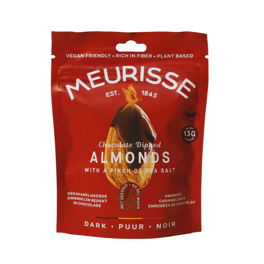 MEURISSE mandlid tumedas šokolaadis 100g