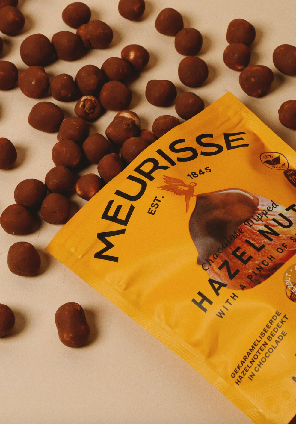 MEURISSE sarapuupähkel piimašokolaadis 100g