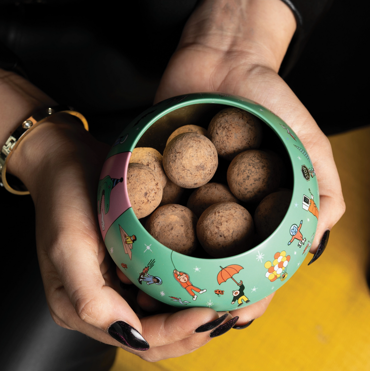 OTHERLY soolakaramellitrühvlid roheline ornament / 100g