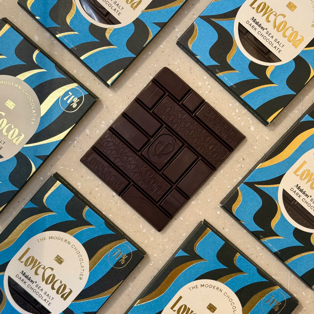 UUS BRÄND! Love Cocoa tume šokolaad Maldon meresoolaga 75g