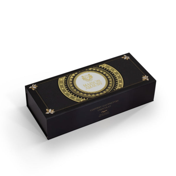 Šokolaaditäidisega vahvlid kinkekarbis / 24 tk: piimašokolaad, valge šokolaad & tume šokolaad