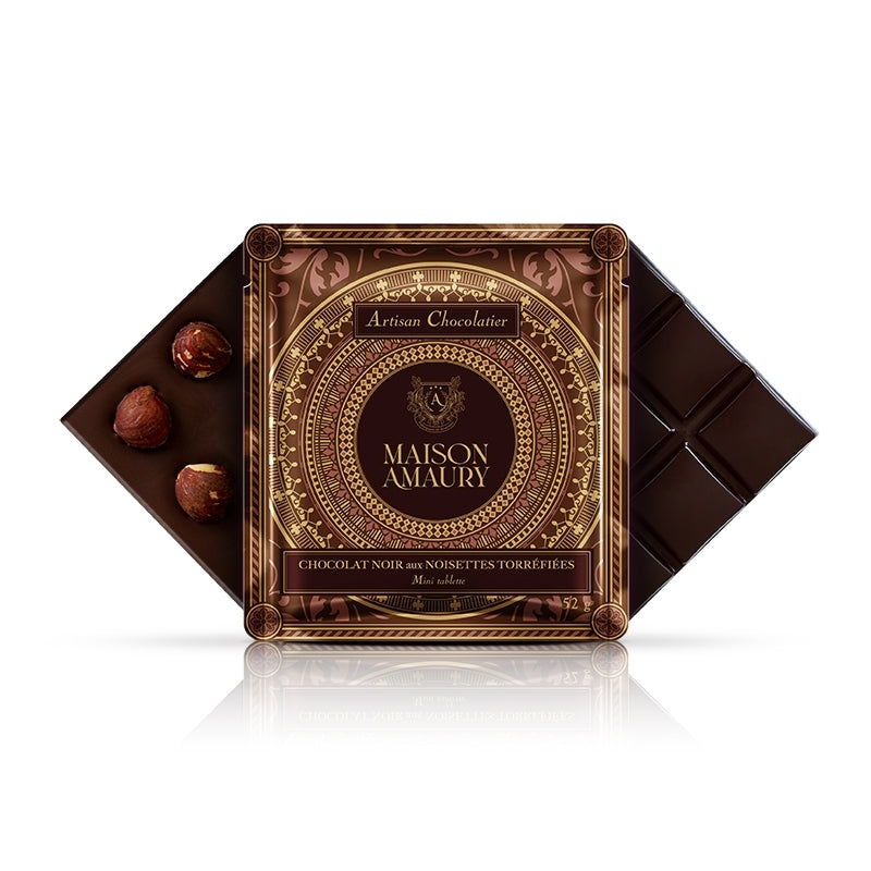 Maison Amaury 70% tume šokolaad röstitud sarapuupähklitega 52g