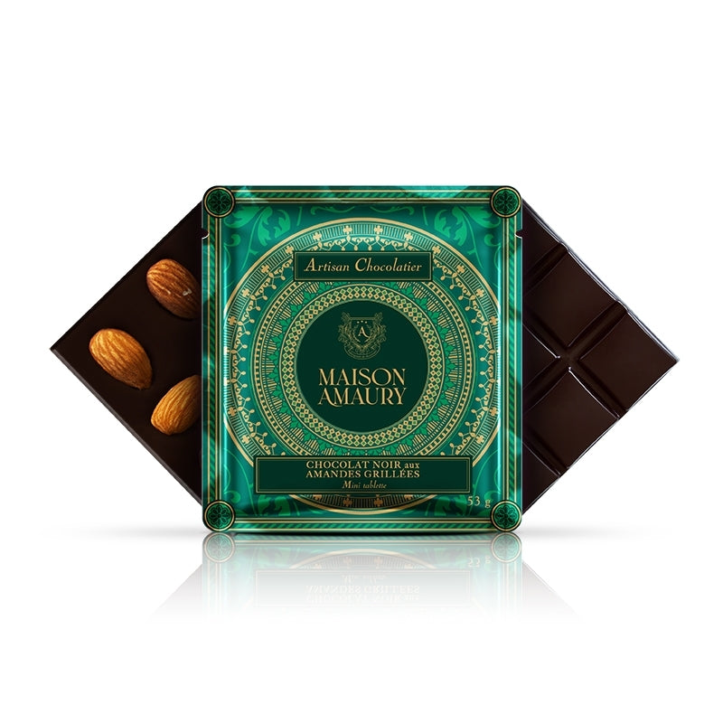 Maison Amaury 70% tume šokolaad röstitud mandlitega 53g