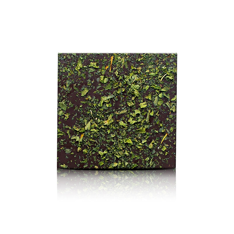 Tume šokolaaditahvel piparmündilehtedega 50g