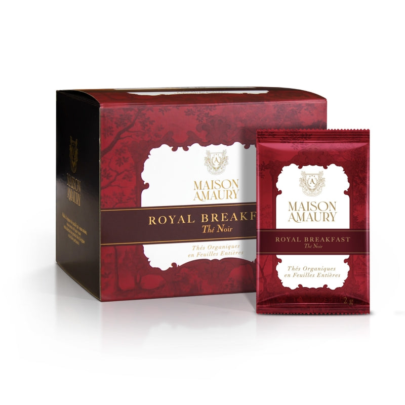 Maison Amaury must tee ROYAL BREAKFAST / 20 biolagunevat teepakki