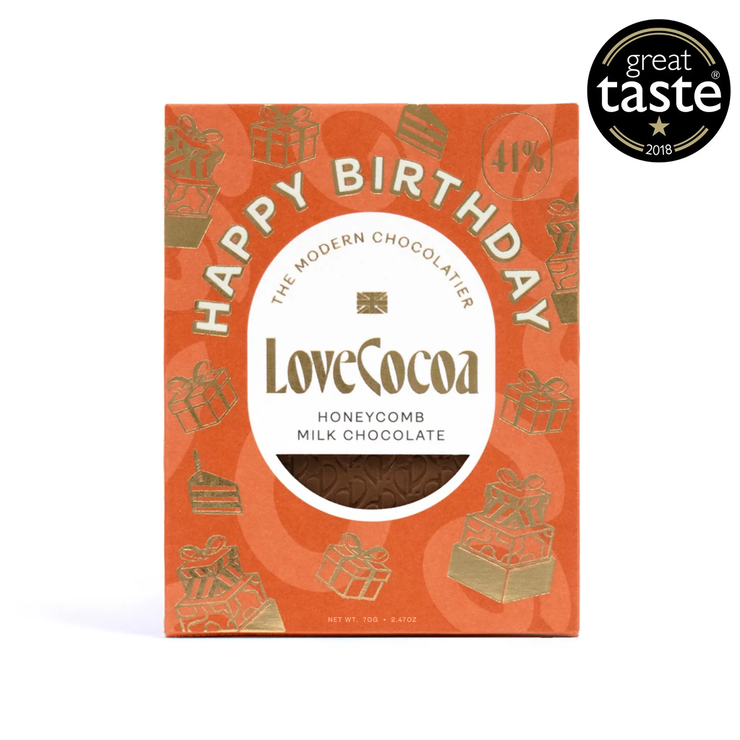 UUS BRÄND! Love Cocoa piimašokolaad "Happy Birthday" 75g