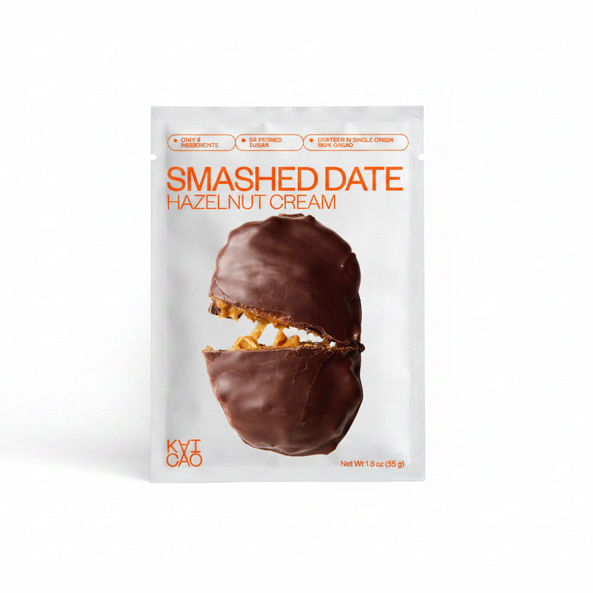 UUS BRÄND! KAICAO Medjool dattel 100% tumedas šokolaadis sarapuupähklikreemi ja sarapupähklitega / 55g