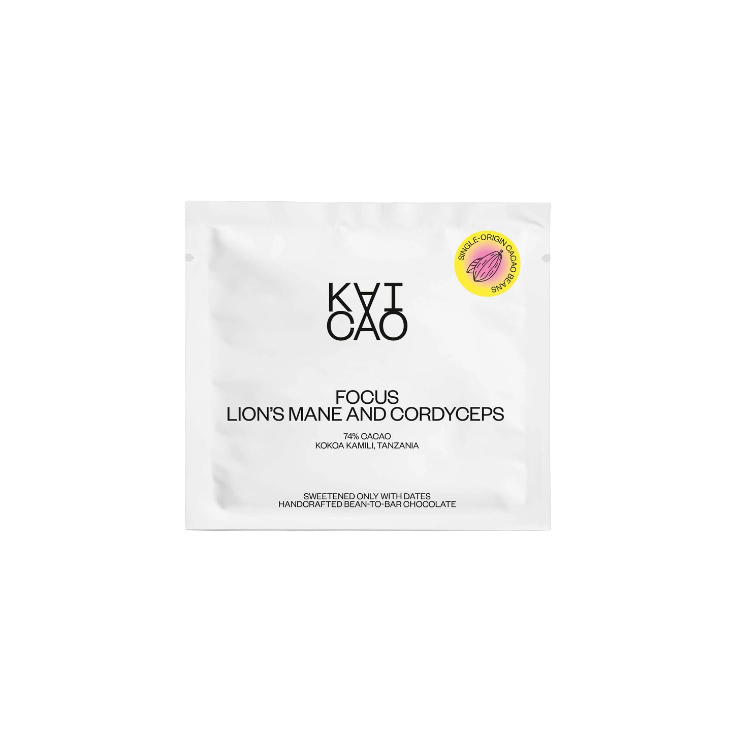 UUS BRÄND! KAICAO 74% tume käsitööšokolaad Lion's Main & kordisepsiga 30g