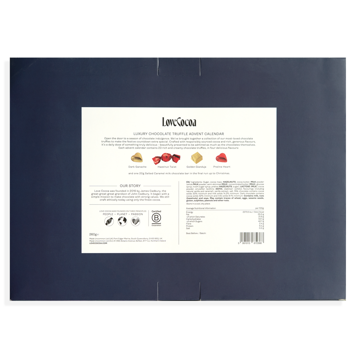 Love Coco šokolaaditrühvlite adventkalender / 260g
