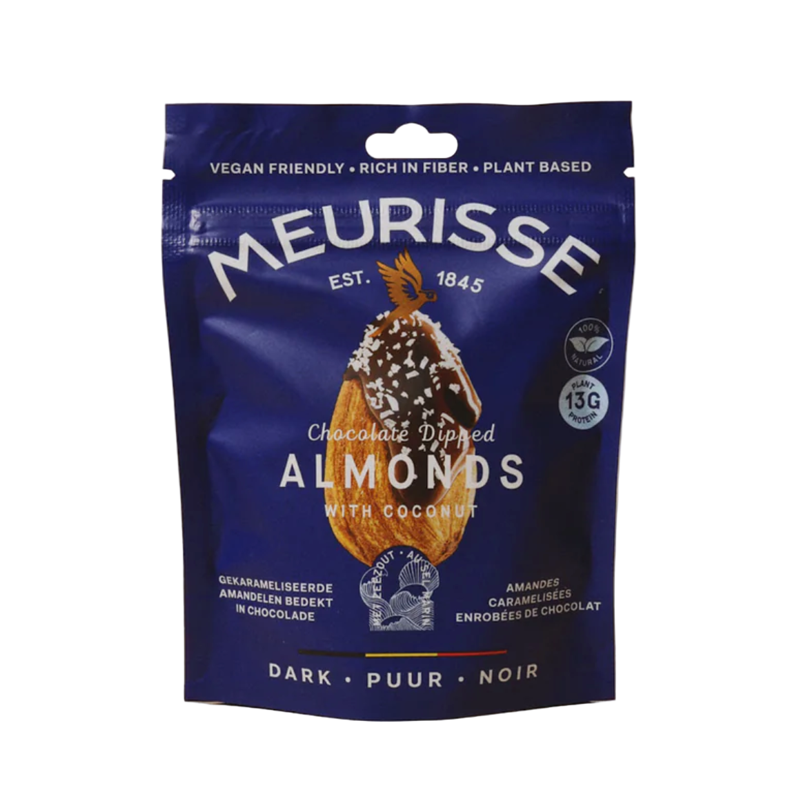 MEURISSE mandlid kookosega tumedas šokolaadis 100g