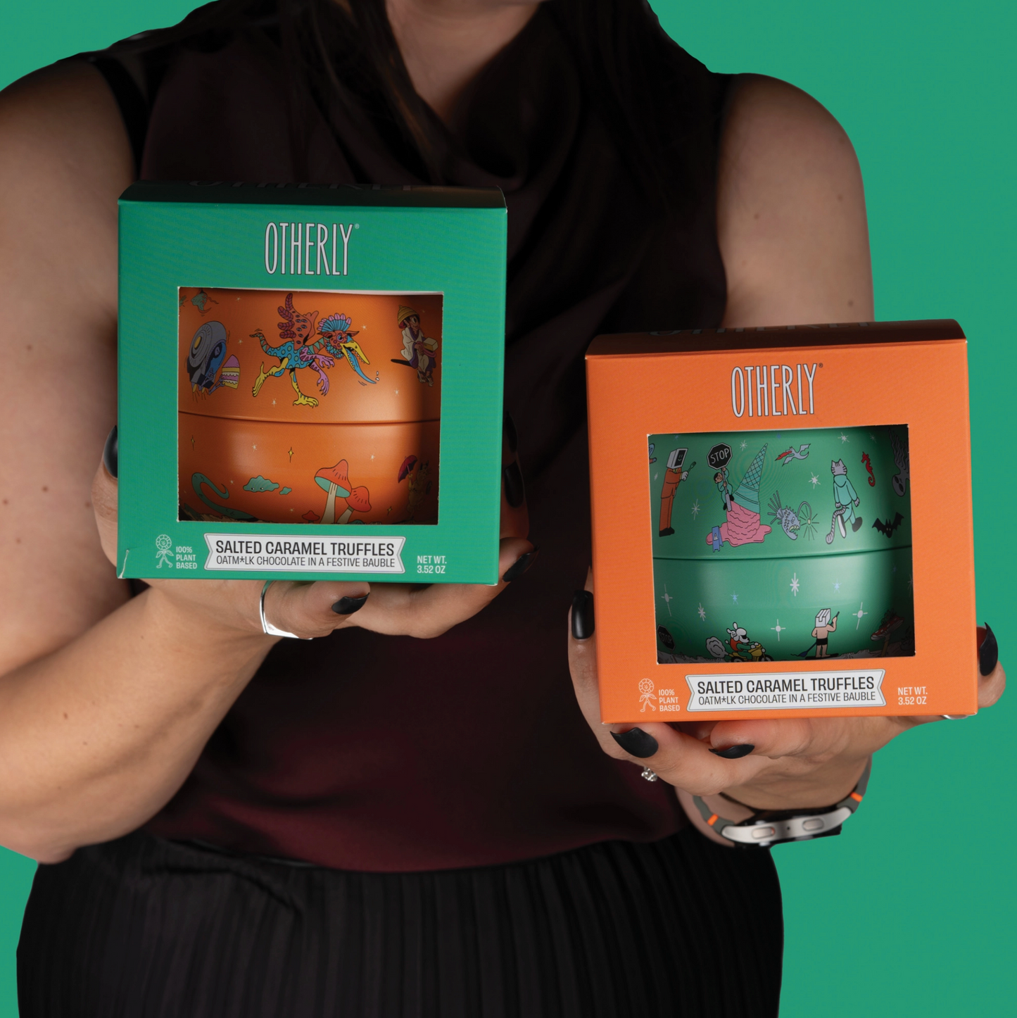 OTHERLY soolakaramellitrühvlid oranž ornament / 100g