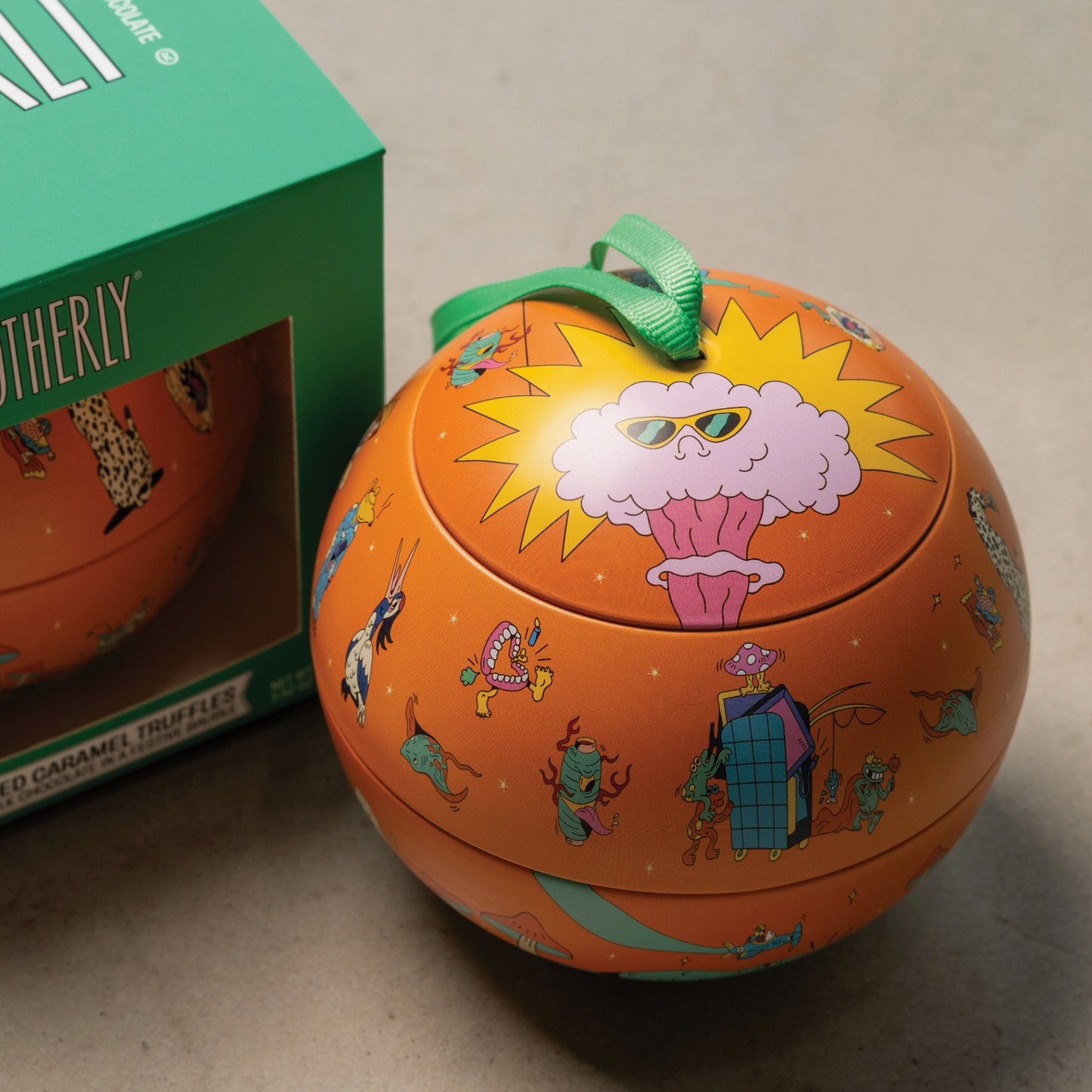 OTHERLY soolakaramellitrühvlid oranž ornament / 100g