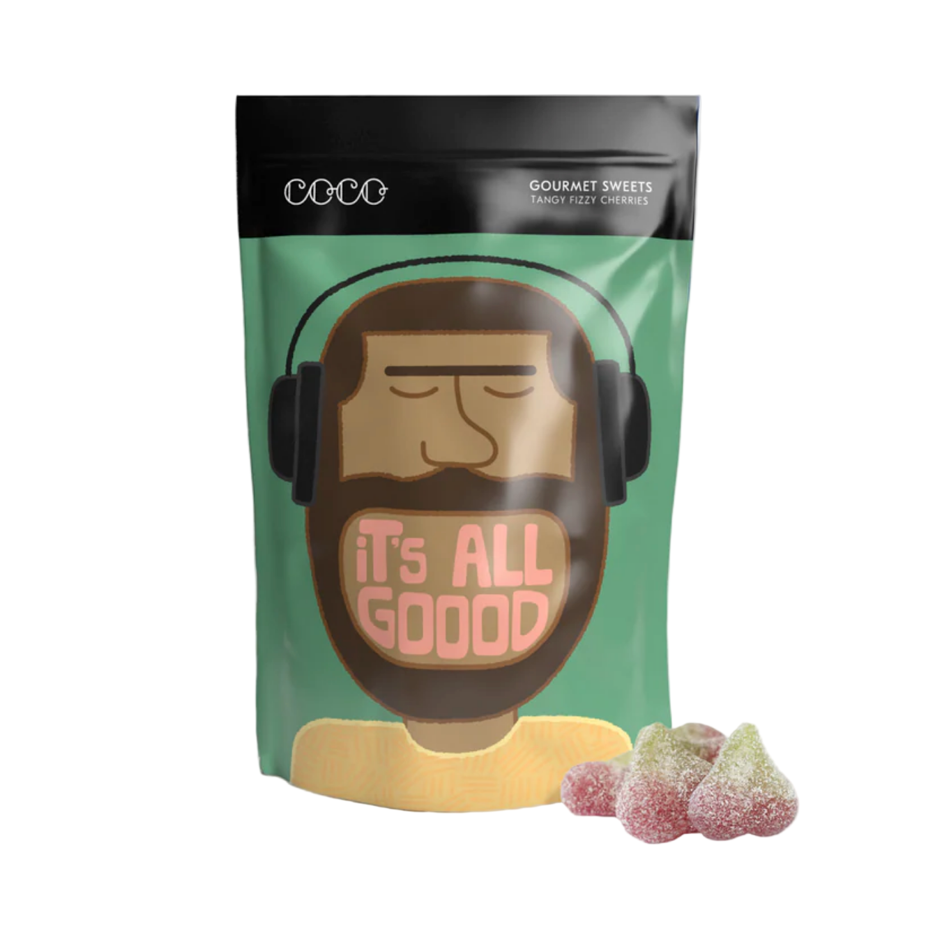 COCO kummikommid: kihisevad hapud kirsid / 100g
