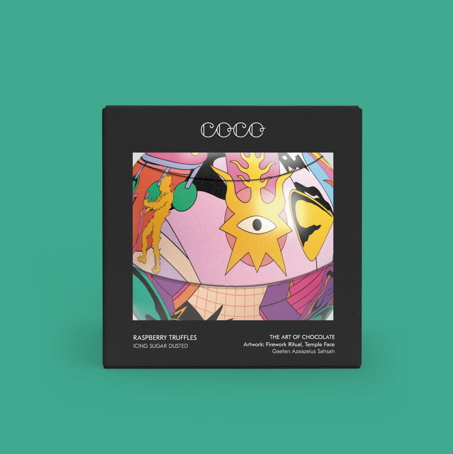 COCO vaarikatrühvlid kunstilises pühadeehtes / 100g