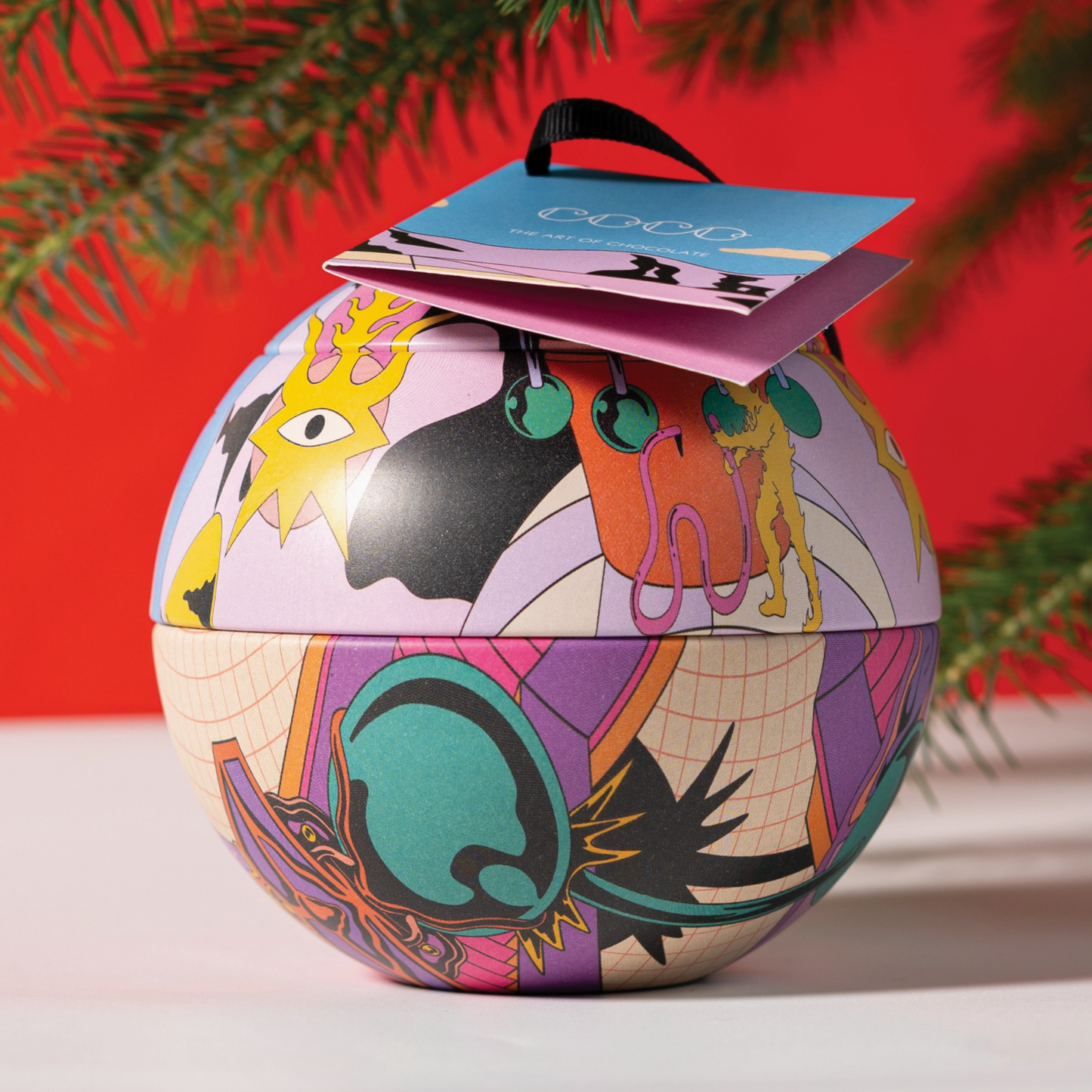 COCO vaarikatrühvlid kunstilises pühadeehtes / 100g