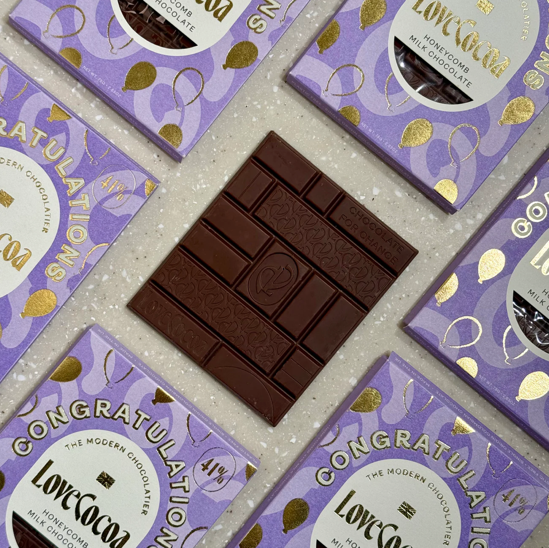 UUS BRÄND! Love Cocoa piimašokolaad "Congratulations" 75g