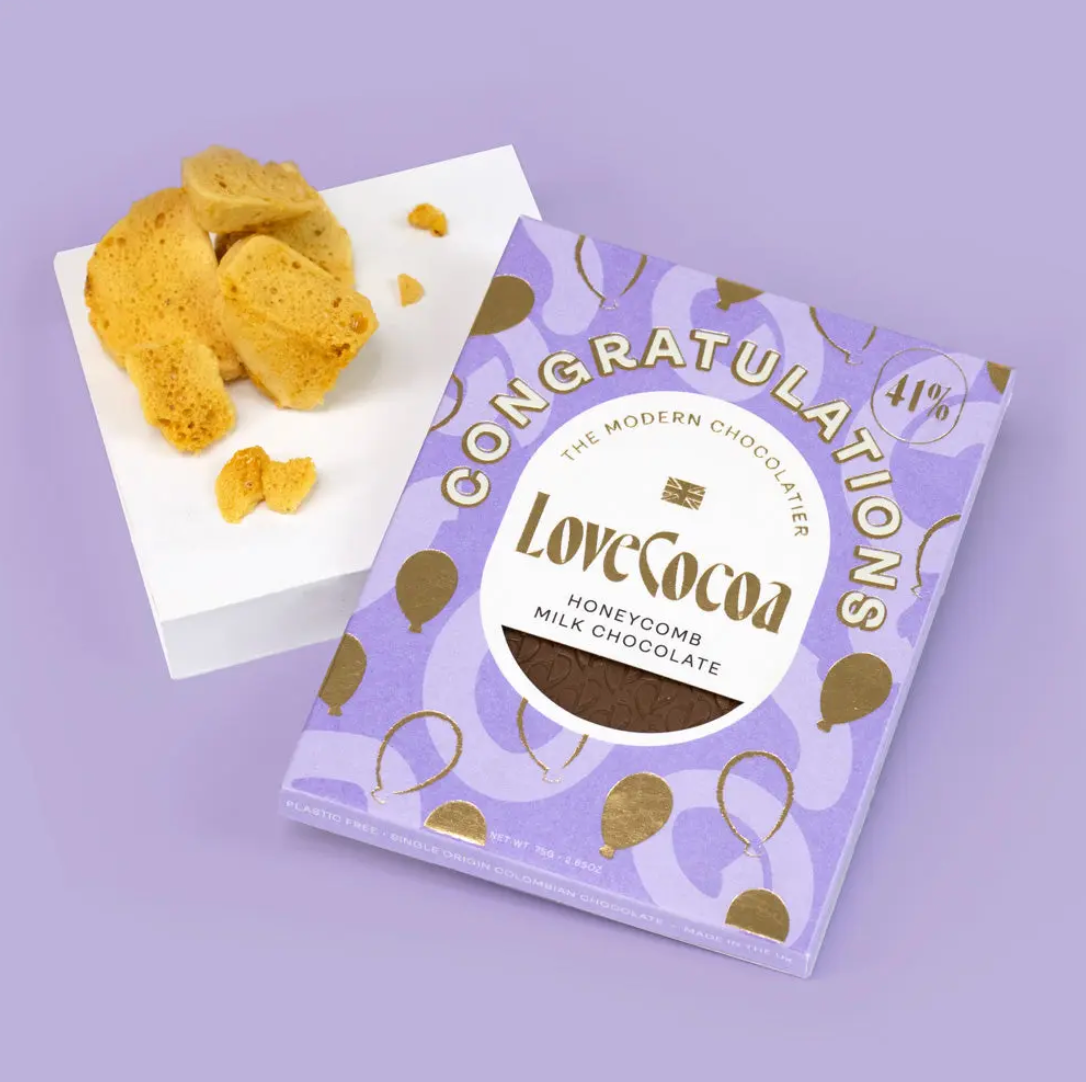 UUS BRÄND! Love Cocoa piimašokolaad "Congratulations" 75g