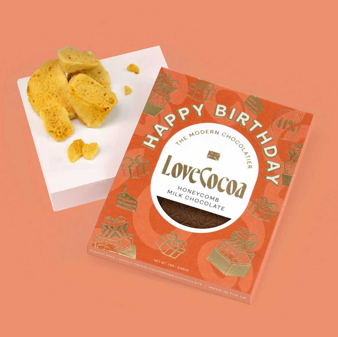 UUS BRÄND! Love Cocoa piimašokolaad "Happy Birthday" 75g