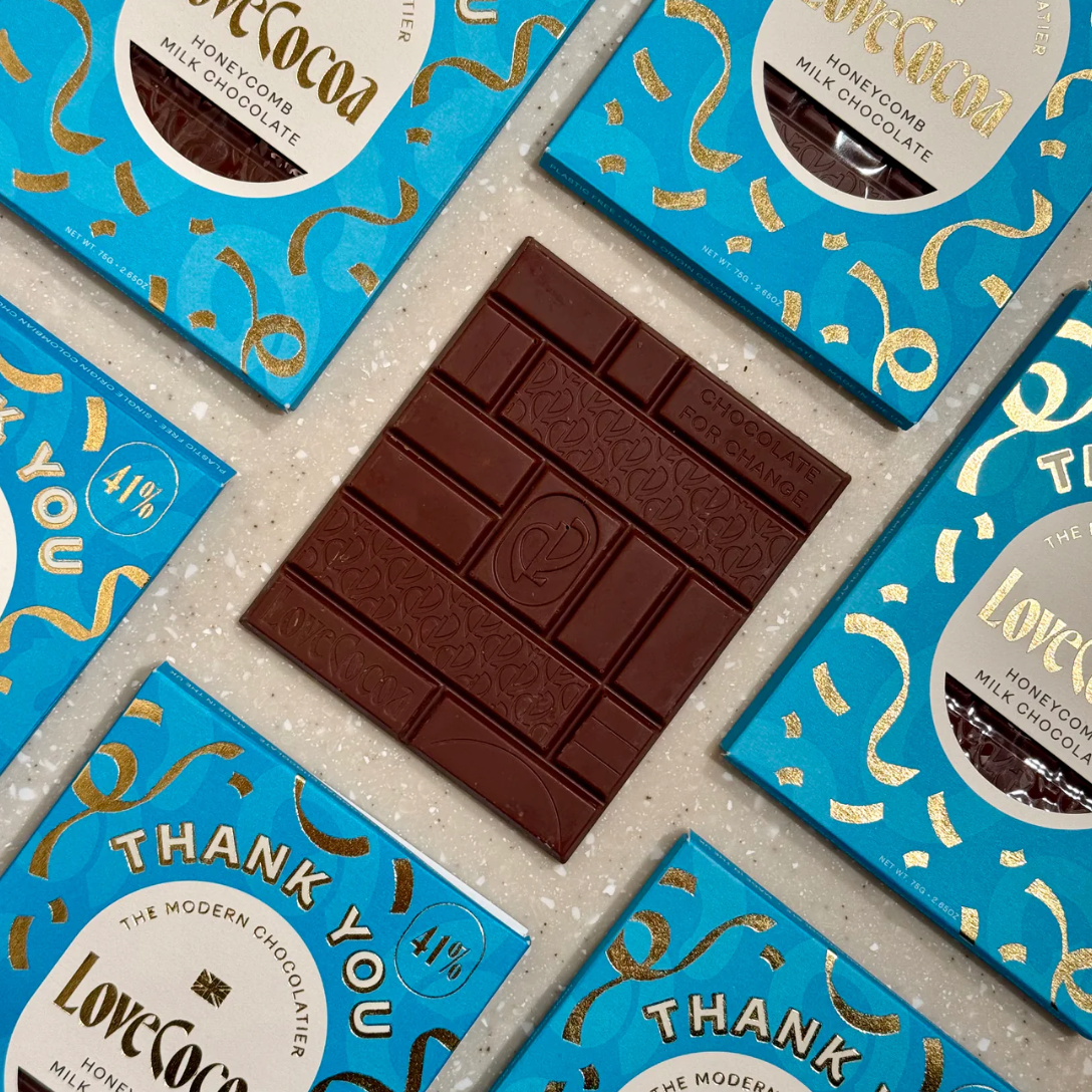 UUS BRÄND! Love Cocoa piimašokolaad "Thank You" 75g