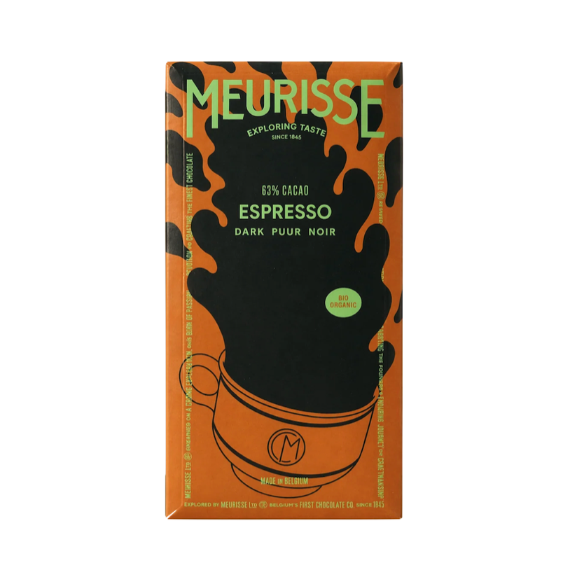 UUS! MEURISSE 63% tume šokolaad espresso maitseline 100g