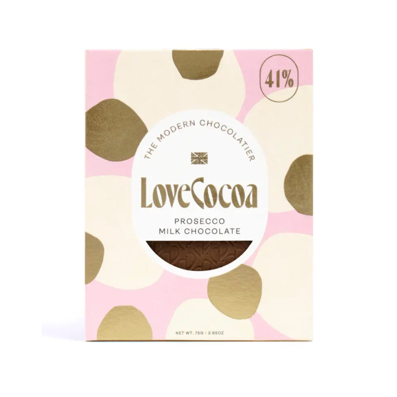UUS BRÄND! Love Cocoa kreemine piimašokolaad 41% / Prosecco 75g