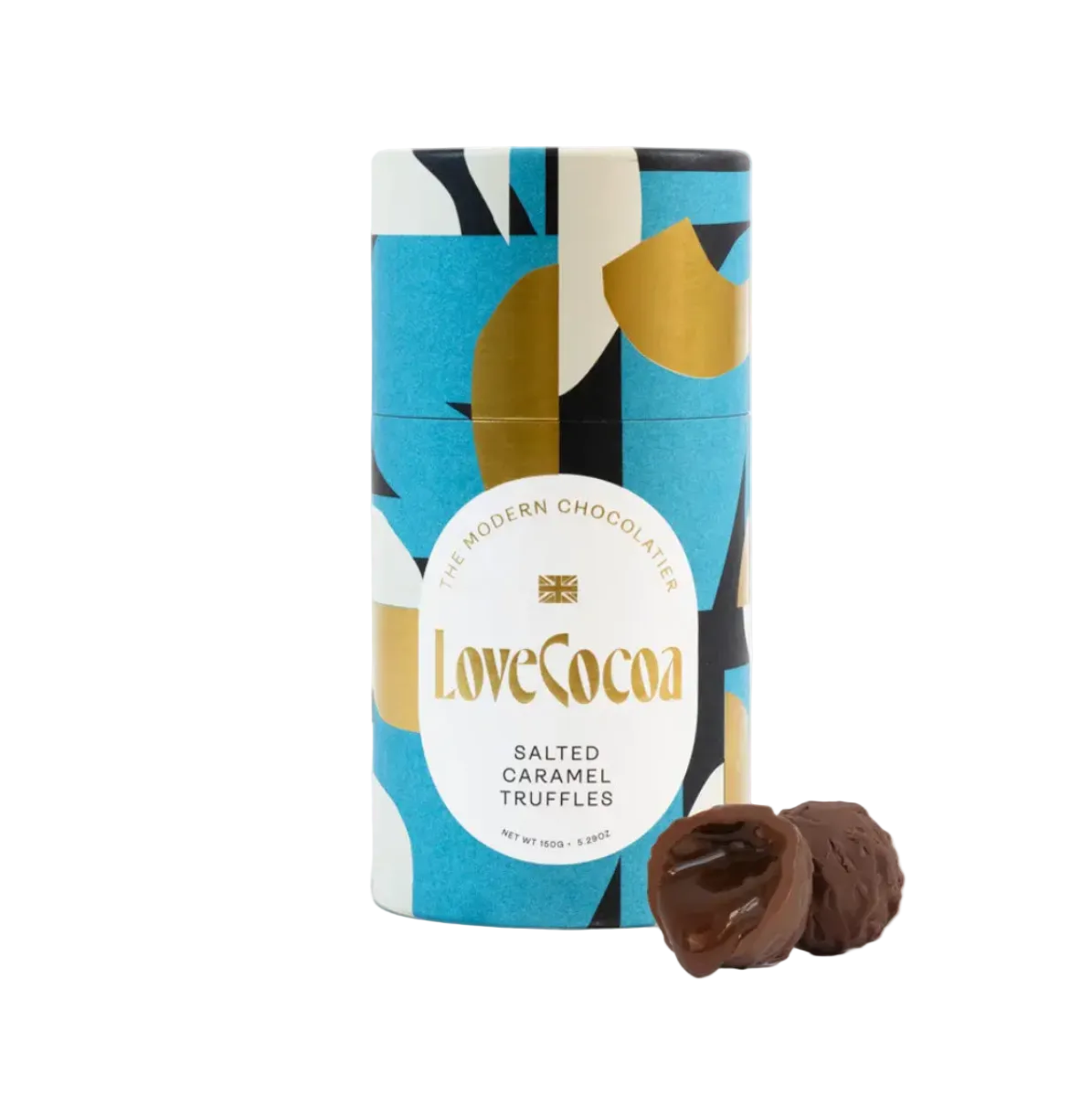 UUS BRÄND! Love Cocoa šokolaaditrühvlid silinder-karbis / Soolakaramelli maitseline 150g
