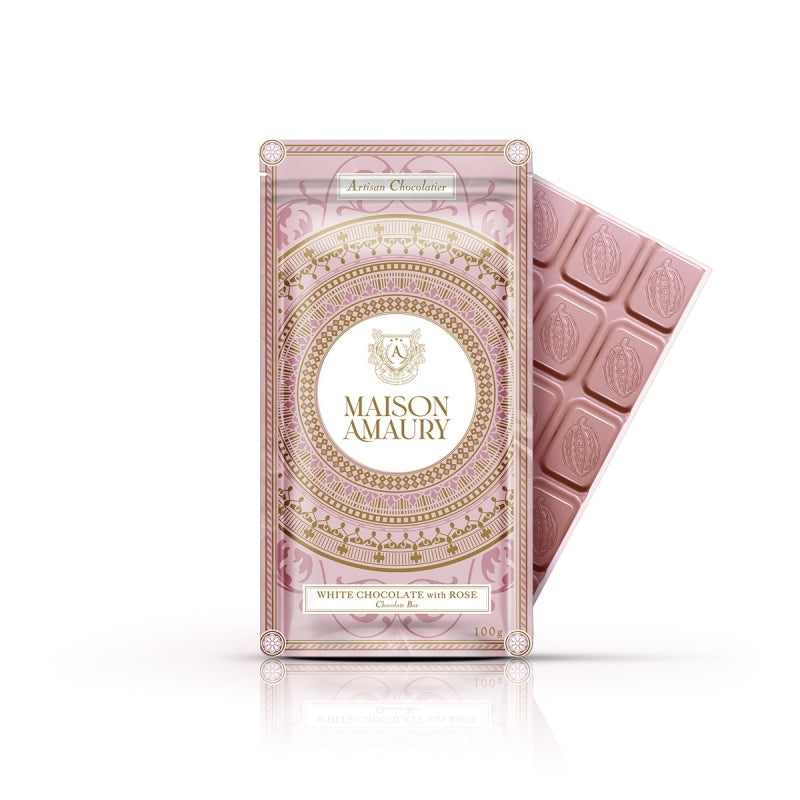 Maison Amaury roosi maitseline valge šokolaad 100g