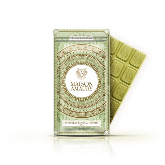 Valge šokolaad matcha teega 100g